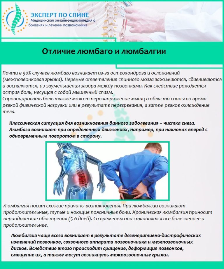 Люмбалгия: что это такое? Узнай ответ здесь!