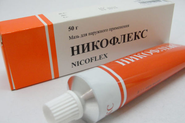 Никофлекс снимает боль и усиливает кровоток в больном месте
